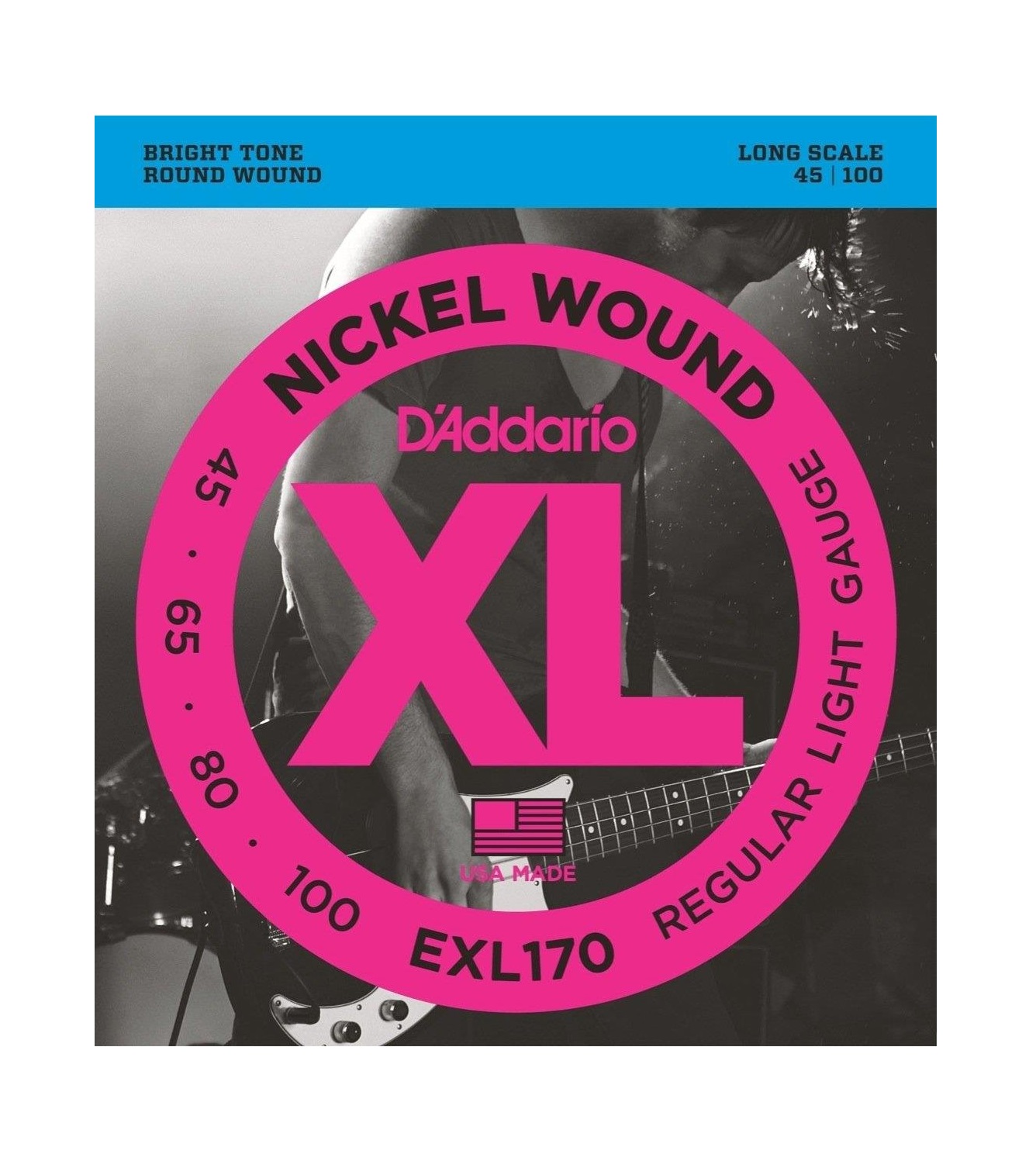 Daddario EXL170 Bas Gitar Teli 4 Telli Nickel Wound 45-100 Long Scale