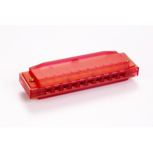 Hohner M1110R Translucent Red Harp (Do Majör) Kırmızı Mızıka
