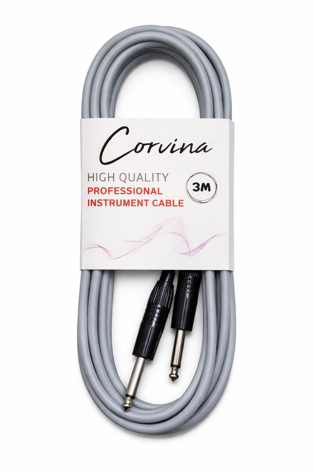 Corvina 3 Metre Gri Jack Enstrüman Kablosu