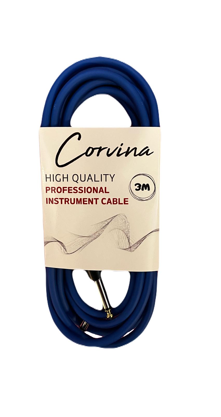 Corvina 3 Metre Mavi Jack Enstrüman Kablosu