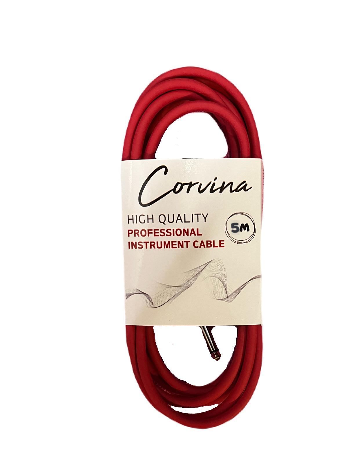 Corvina 5 Metre Kırmızı Jack Enstrüman Kablosu