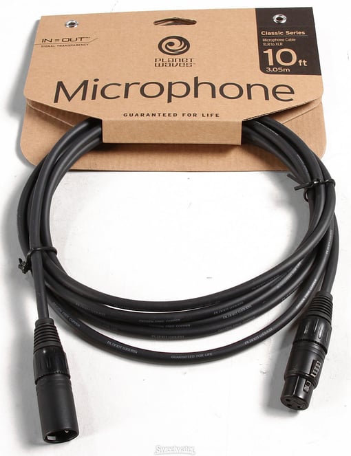 Daddario PW-CMIC-10 Mikrofon Kablosu 10 INCH CLS XLR ML TO XLR FM