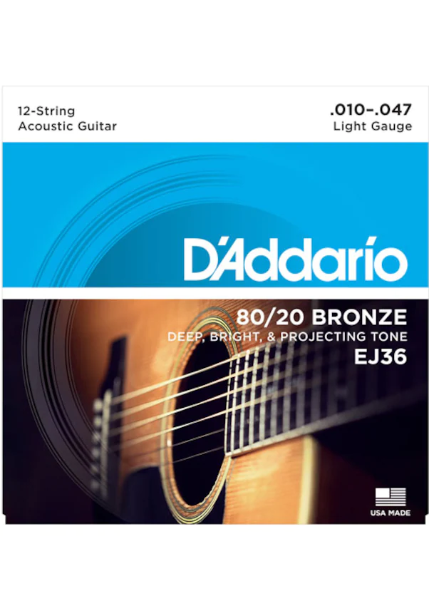 D'addario 80/20 Bronze Akustik Gitar Teli EJ36