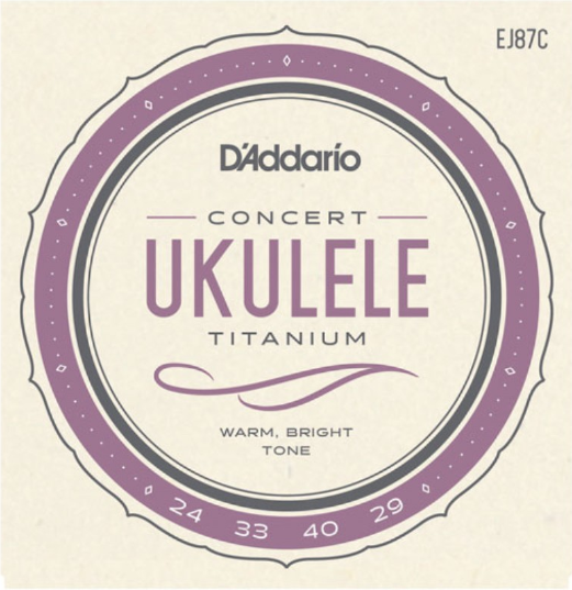 Daddario EJ87C Titanium Ukulele,Takım Tel