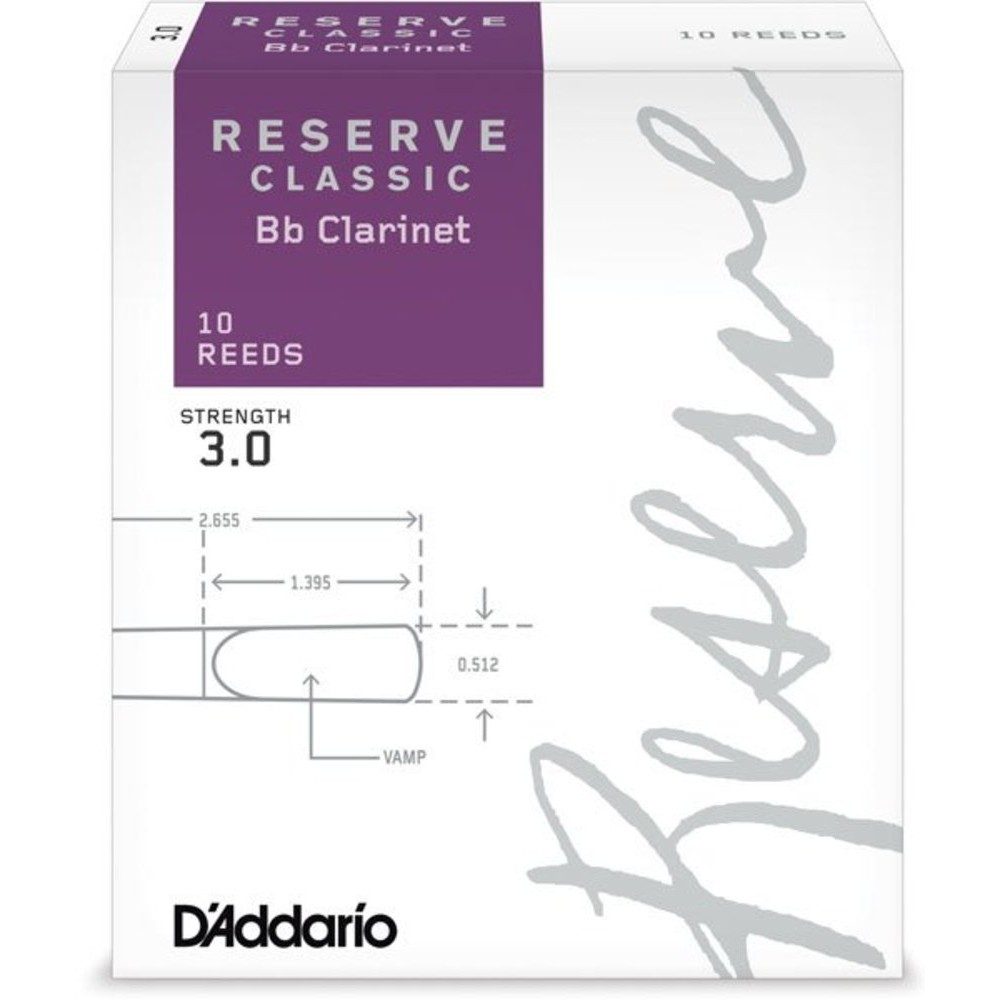 D'addario Reserve Classic No. 3 Bb Klarnet Kamış