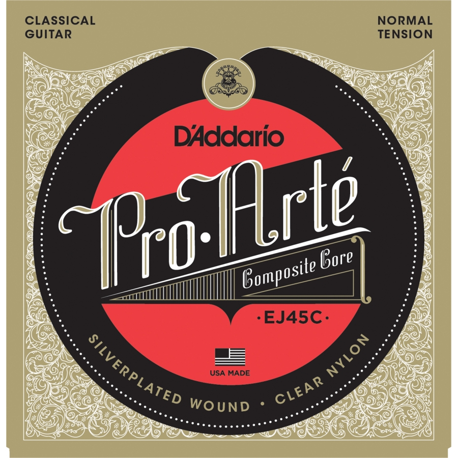 Daddario EJ45C  KLASİK GİTAR TEL SETİ, PRO-ARTE, COMPOSITE CORE, S