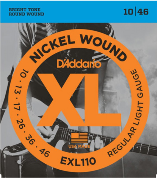 Daddario Nickel Wound XL EXL110 Elektro Gitar Tel Seti Regular Light Gauge 10-46