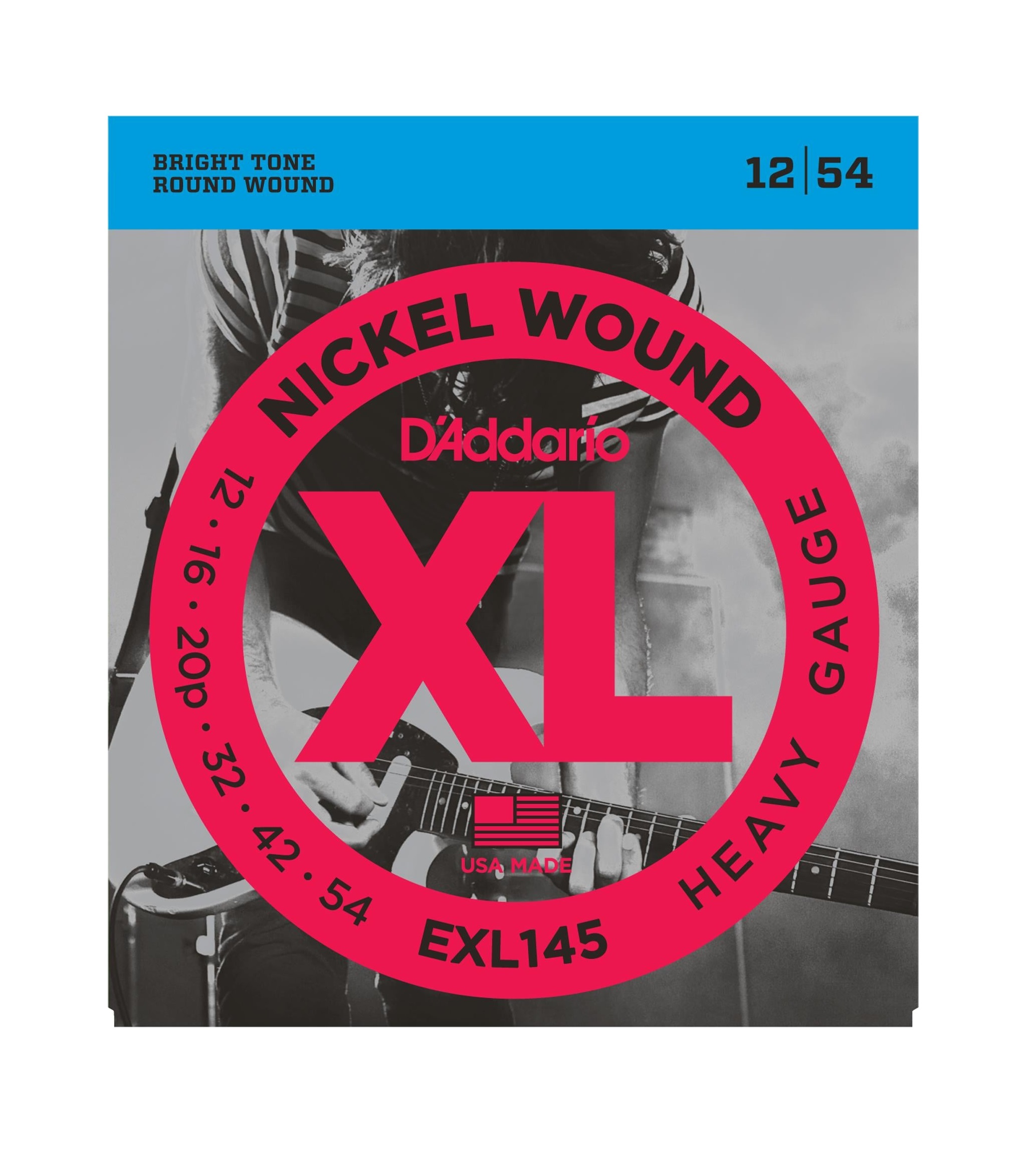 Daddario EXL145 Elektro Gitar Tel Seti, XL, 12-54, Nickel Wound