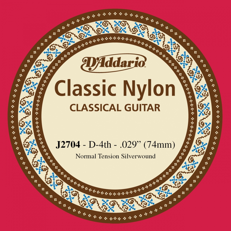 Daddario Klasik Gitar Tek Re teli 4.Tel J2704