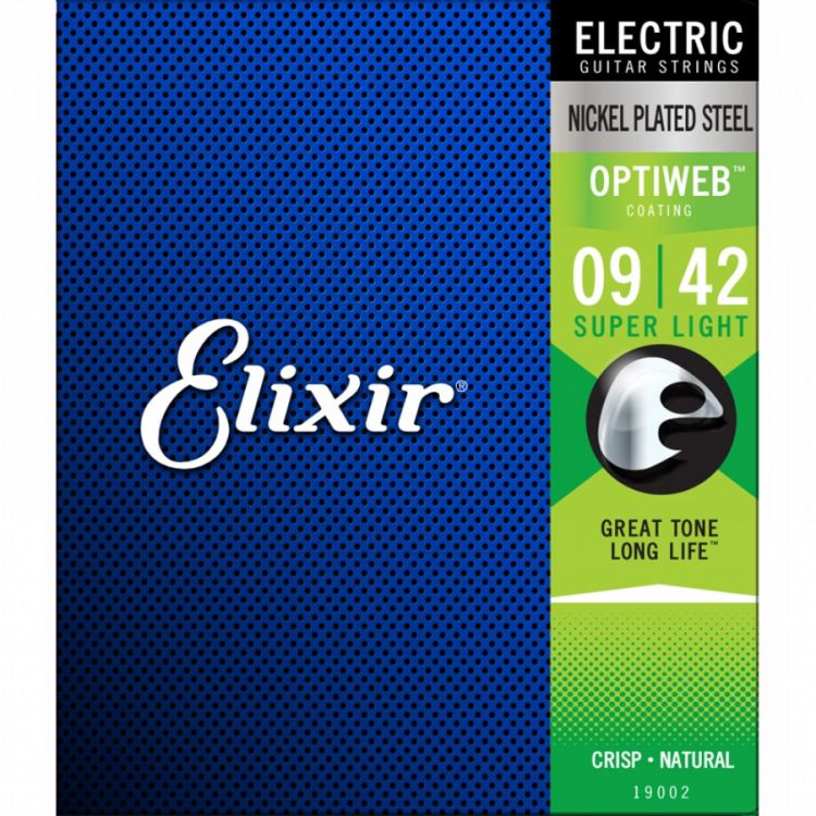 Elixir 19002 Nickel Optiweb Super Light Elektro Gitar Tel Seti 9-42