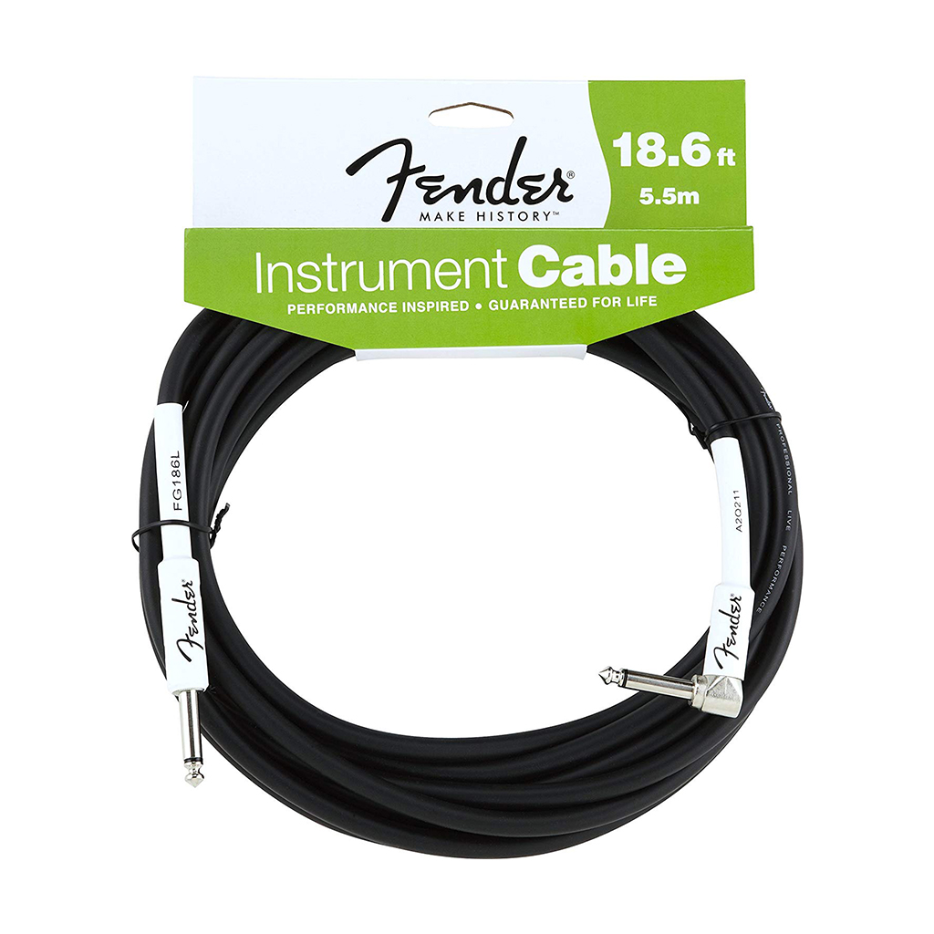 Fender 5,5m  Performance Cable FG186 Gitar Kablosu - Jack 18,6ft