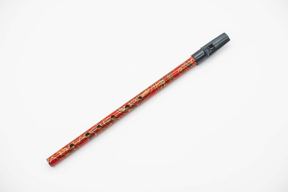 Generation Boho Whistle Kırmızı Desenli D (Re) İrlanda Flütü