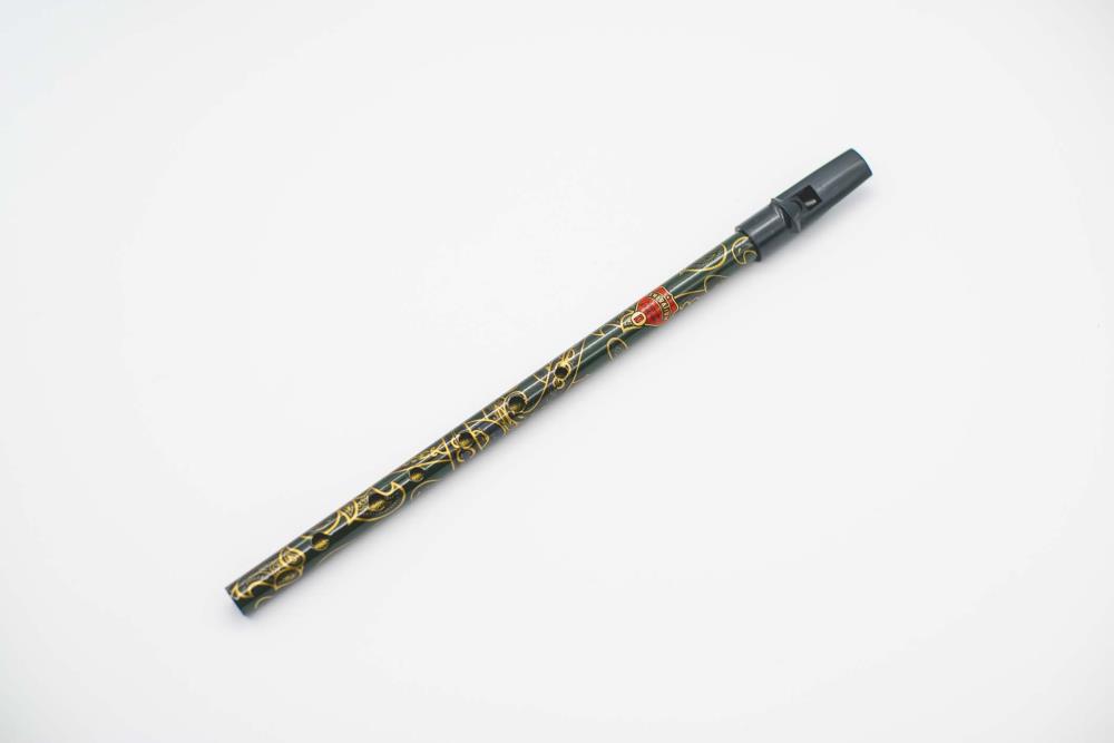 Generation D (Re) Boho Whistle Desenli, Yeşil İrlanda Flütü