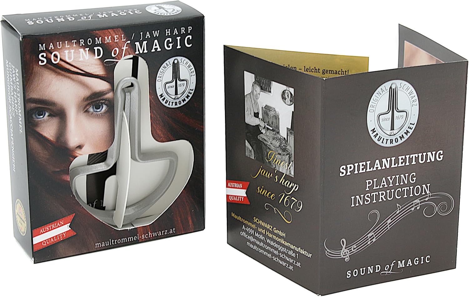 Musik Schwarz Joy Gümüş Renk Ağız Kopuzu Jaw Harp No:12 85mm