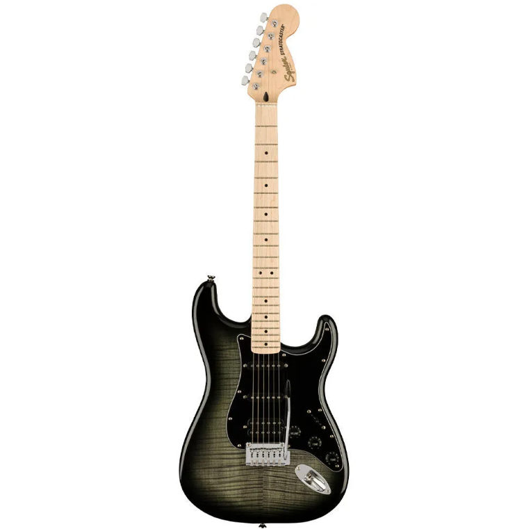 Squier Affinity FMT HSS Akçaağaç Klavye Black Burst Elektro Gitar