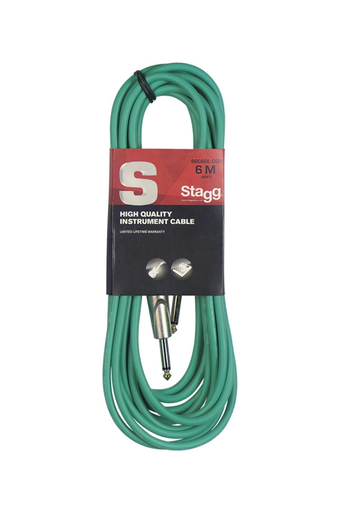 Stagg SGC6DL Enstrüman Kablosu Jack 6 M