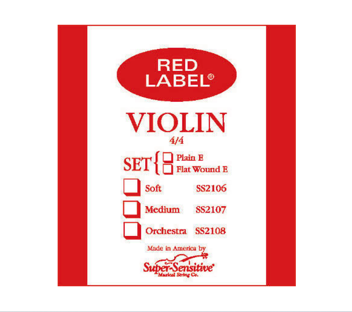 Super Sensitive Red Label D 1/2 Keman Tek Tel 1SS2104-D