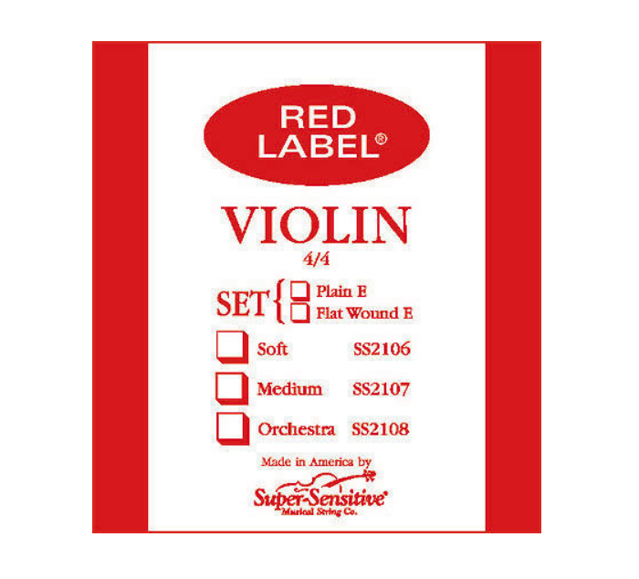 Super Sensitive Red Label D 1/4 Keman Tek Tel 1SS2103-D