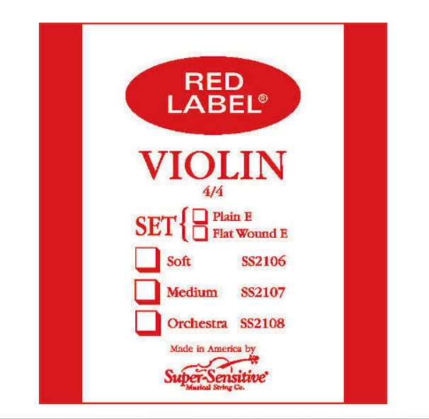 Super Sensitive Red Label G 1/4 Keman Tek Tel 1SS2103-G