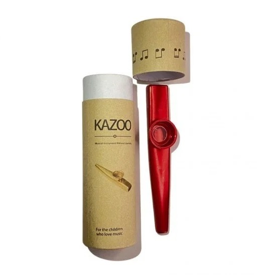 Toga Kutulu Metal Kazoo Kırmızı