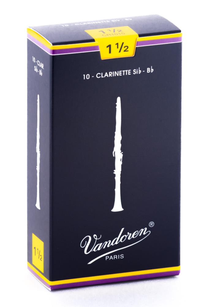 Vandoren Klarnet Kamış Traditional no. 1,5 Bb Kutu