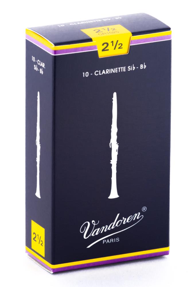 Vandoren Klarnet Kamış Traditional no.2,5 Bb Kutu