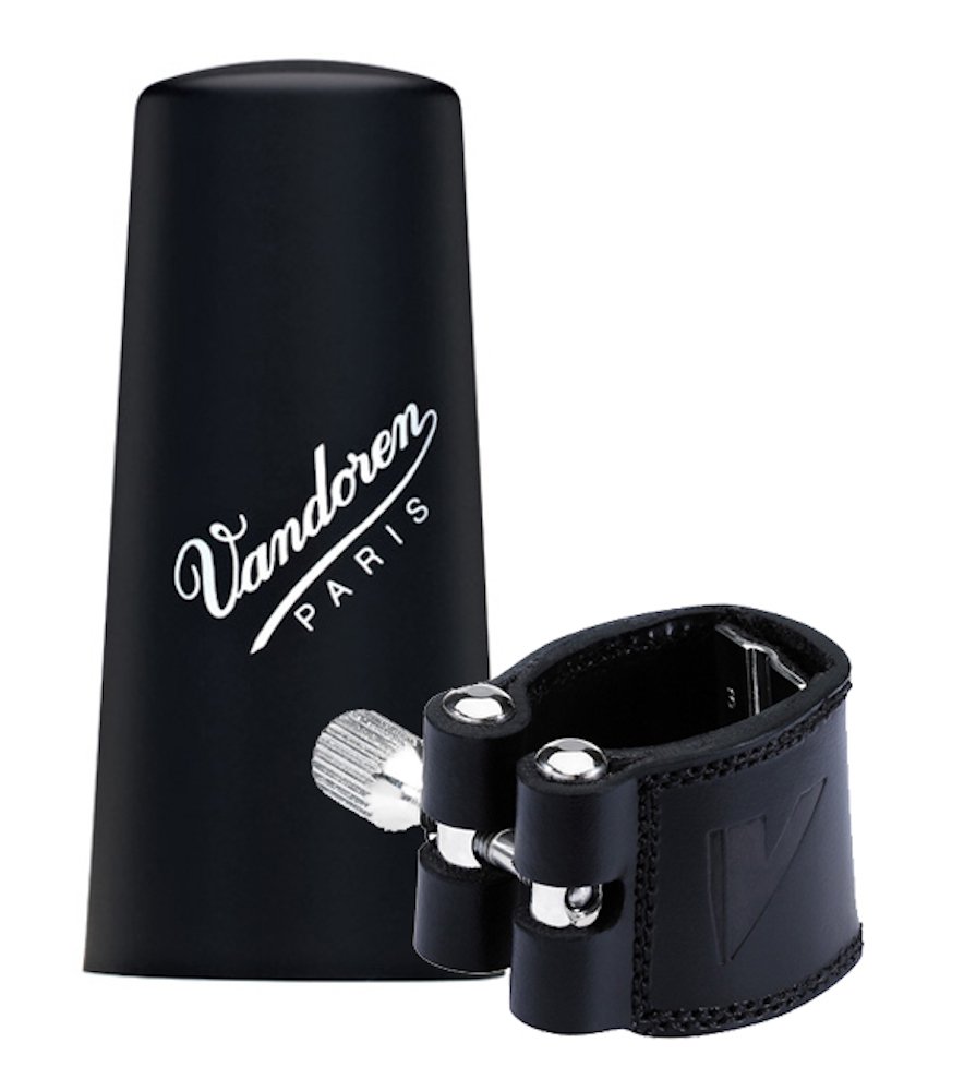 Vandoren Leather Plastik Kapaklı Bas Klarnet Ligatür - Kapak