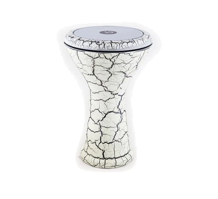 Vatan Döküm Darbuka Beyaz Çatlak Desenli