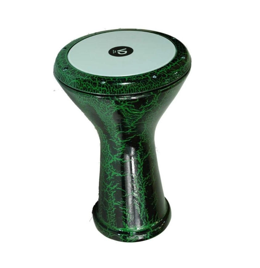 Vatan Döküm Darbuka Yeşil Çatlak Desenli