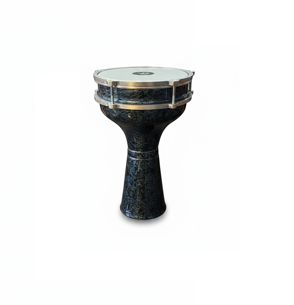 Vatan Yüzüklü Darbuka Mavi Kırçıllı Desenli