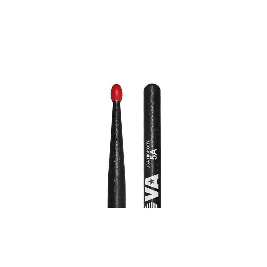 Vic Firth BAGET(ÇİFT) NOVA 5A NYLON TIP RED COLOURED, BLACK N5ANB