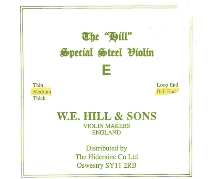 W.E. Hill  Sons Hill E-ball Keman Tek Tel  630501