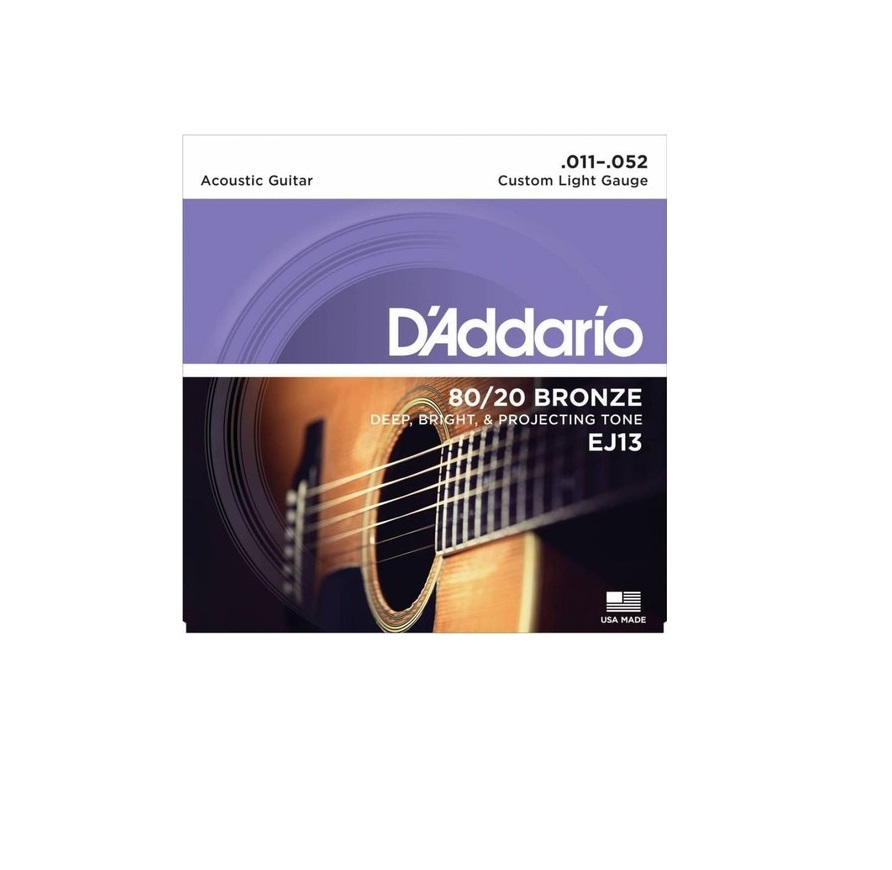 Daddario EJ13 80/20 Bronze Akustik Gitar Teli (11-52)