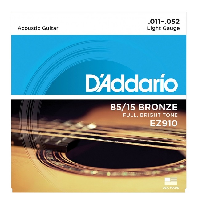 Daddario EZ910 85/15 Bronze Akustik Gitar Teli (011-052)